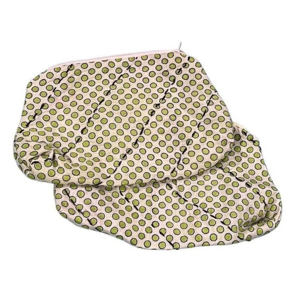 NWOT 100% solo Polka Dot Pouch Set